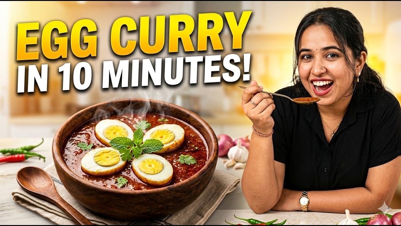 Easy 10 Minute Egg Curry | + Unlimited Bak-Bak🍳🔥