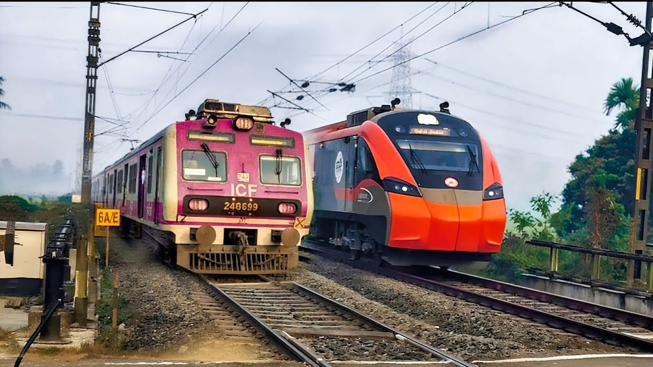 🔥27576down Kamakhya Howrah slipper Vande Bharat Vs local ICF +27575 up Howrah Kamakhya sleeper 🚄