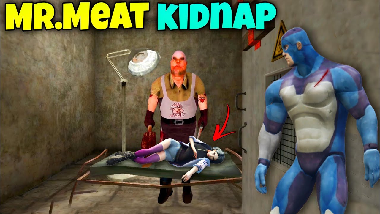 Mr Meat Kidnap Arctica | Rope Hero rescued Arctica from Mr.meat house | Rope Hero Vice Town