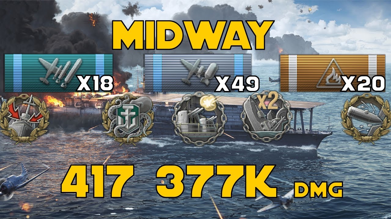 Midway  ► 417K DMG - World of Warships