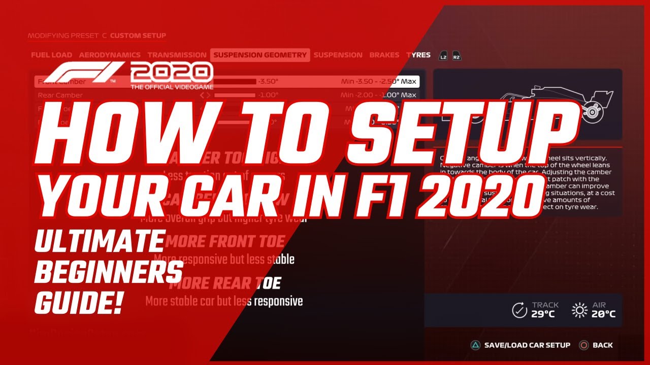 How To Setup Your Car in F1 2020 - Ultimate Car Setup Guide