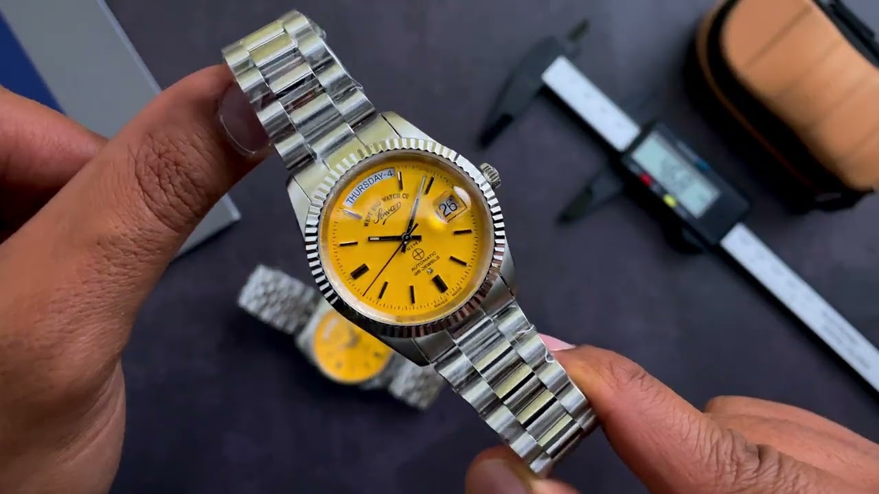 west end watch co 6868 & 6828 series orange edition ساعات ويست اند السويسريه الاصدار البرتقالي