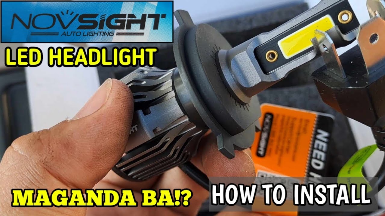 how to install NOVSIGHT LED headlight for mitsubishi mirage g4
