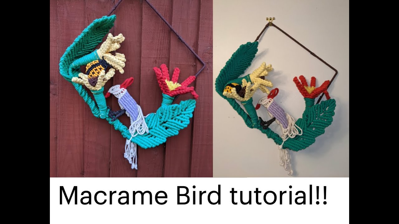 Step by Step Macrame Bird Tutorial!! (Part-1)
