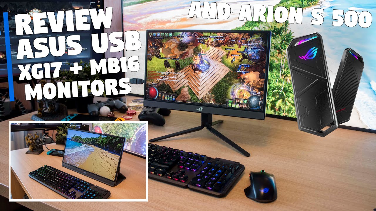 The ASUS ROG XG17, ZenScreen MB16 and ROG STRIX Arion S 500 Review by Tanel