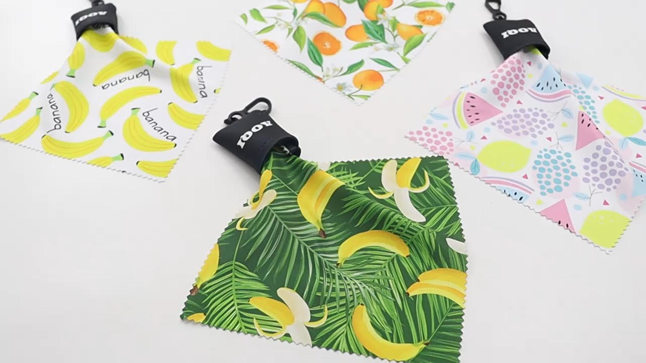 Custom Microfiber Cleaning Cloth with Pouch