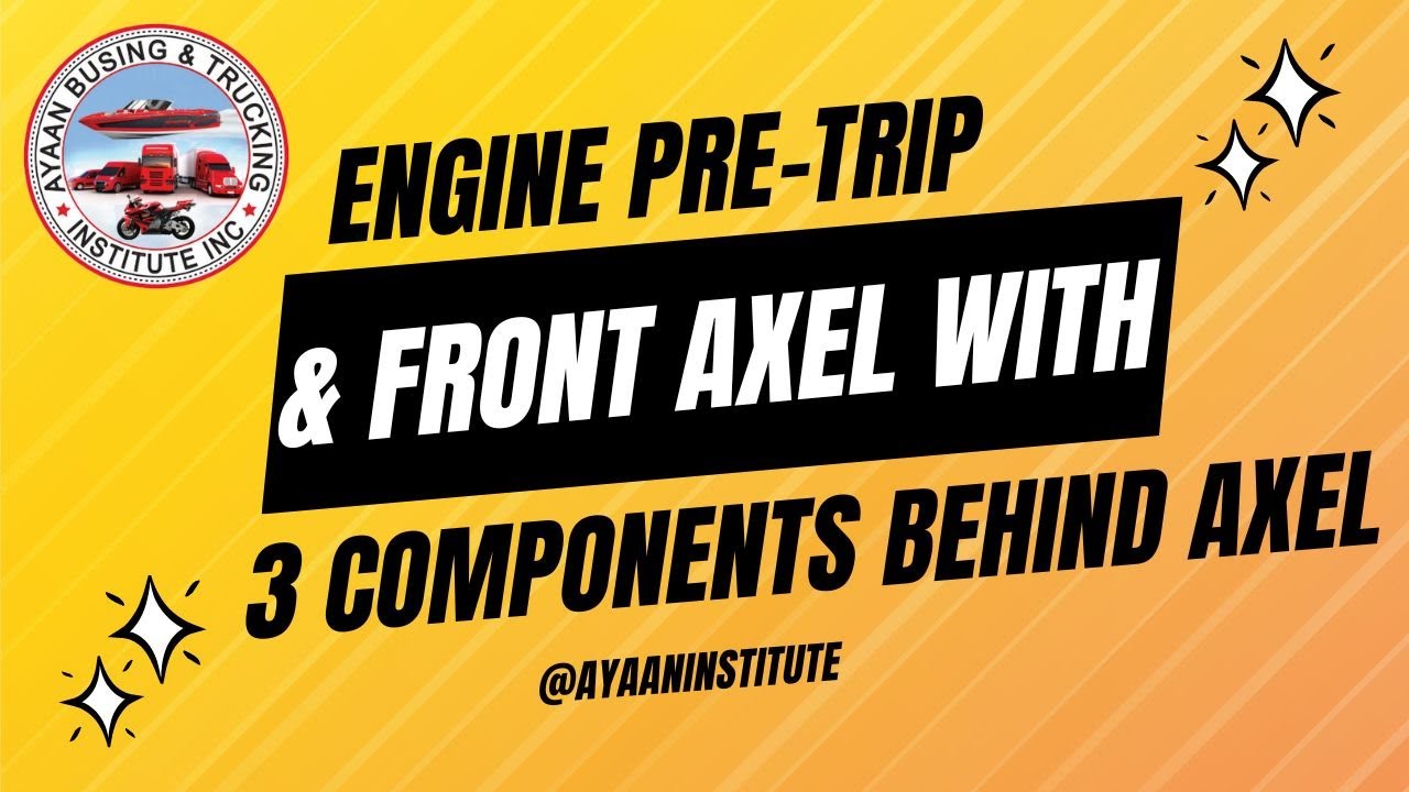 🚛🚛 Full Engine Pre-Trip & Front Axel under the hood pre trip inspection #automatic #tractor