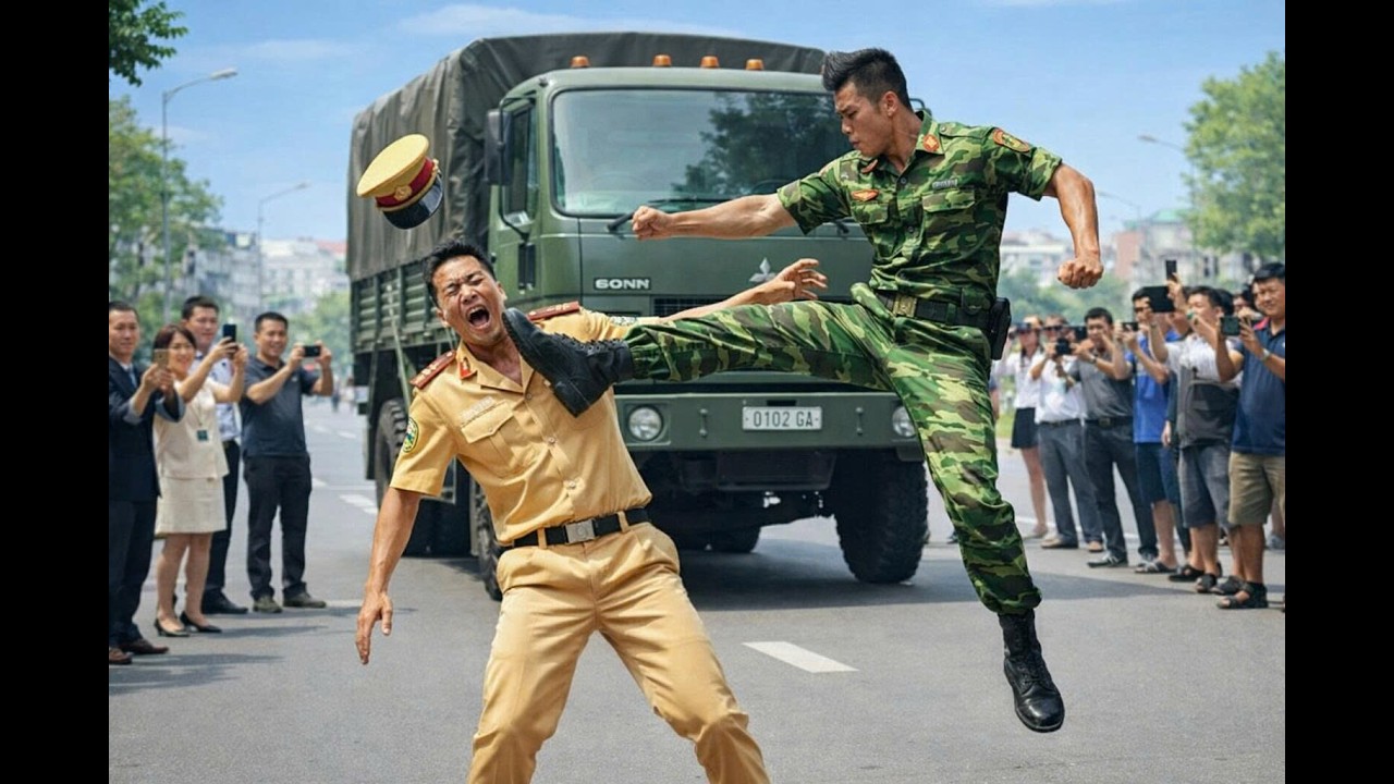 Viên CSGT chặn xe cứu hộ lũ lụt rồi cúi đầu nhận lỗi – Bài học về tình người và trách nhiệm