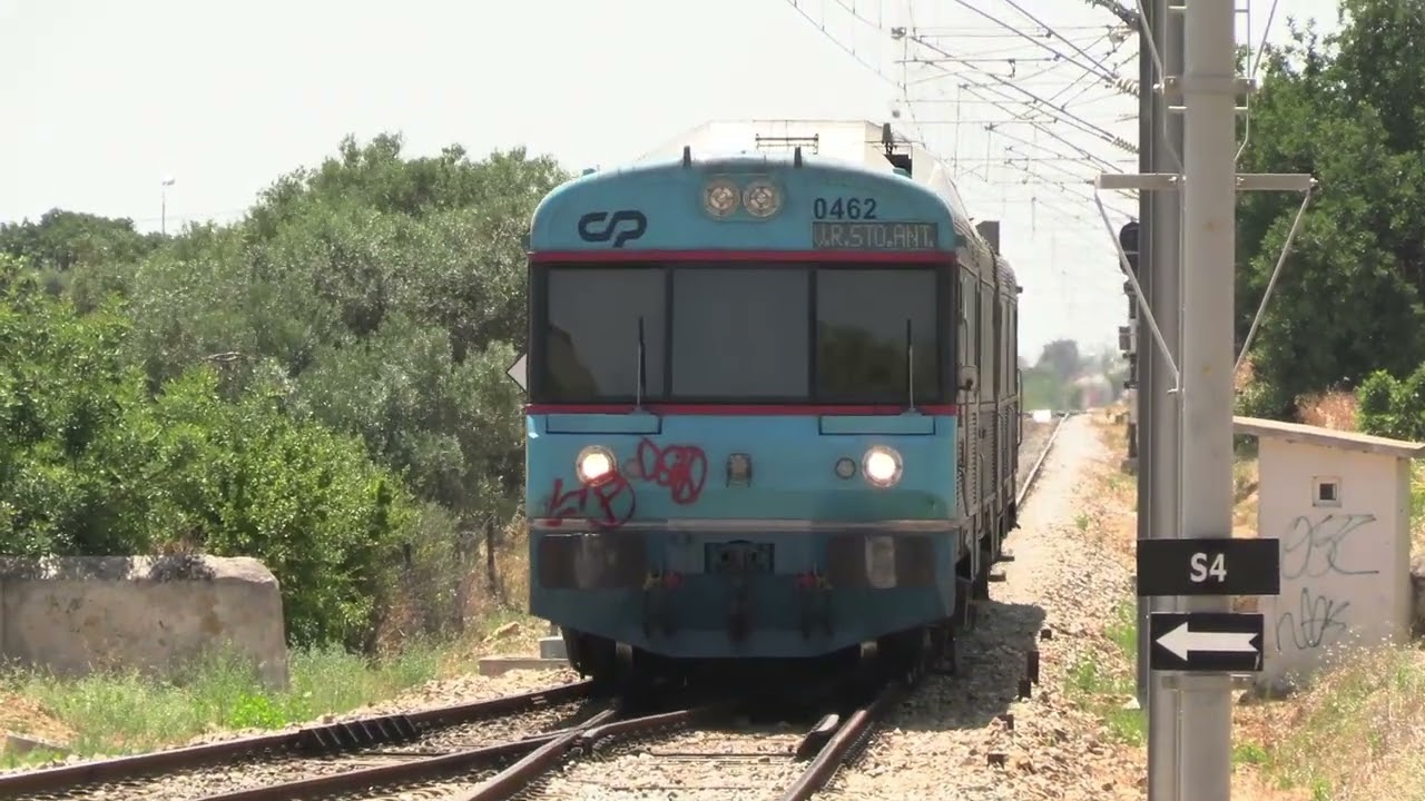 CP UDD's 450 na Linha do Algarve entre Tavira-»Vila Real de Santo António - Verão July 2025 (Part 1)
