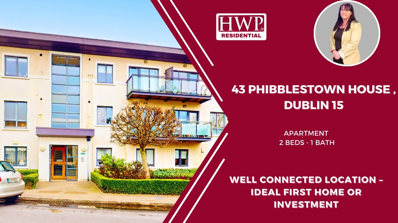 Dublin 15 Apartment for Sale | 2 Bed Phibblestown House Near Ongar Village