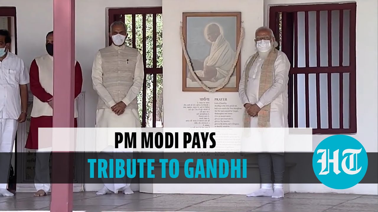 Watch: PM Modi visits Sabarmati Ashram, pays tribute to Mahatma Gandhi