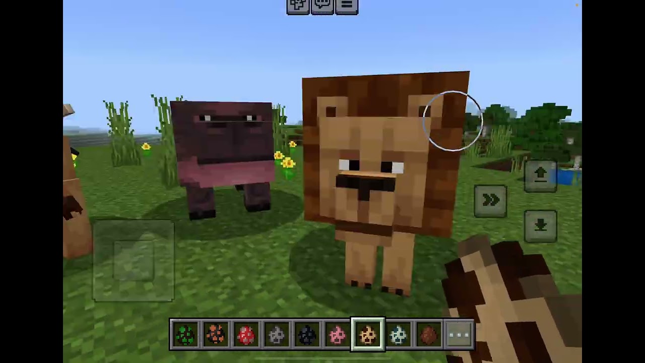 Animals Sounds Song In Cartoon Style In Minecraft