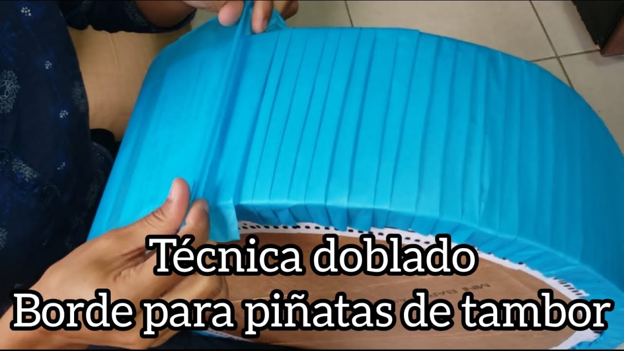 Técnica de doblado piñatas de tambor | Cómo hacer bordes de piñatas de tambor