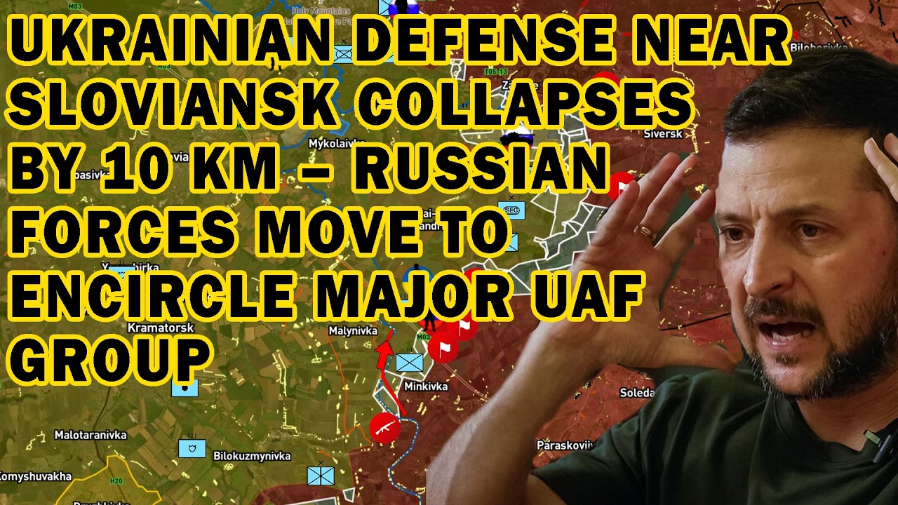 Ukrainian Defense Near Sloviansk Collapses by 10 km – ARF Move to Encircle Major UAF Group