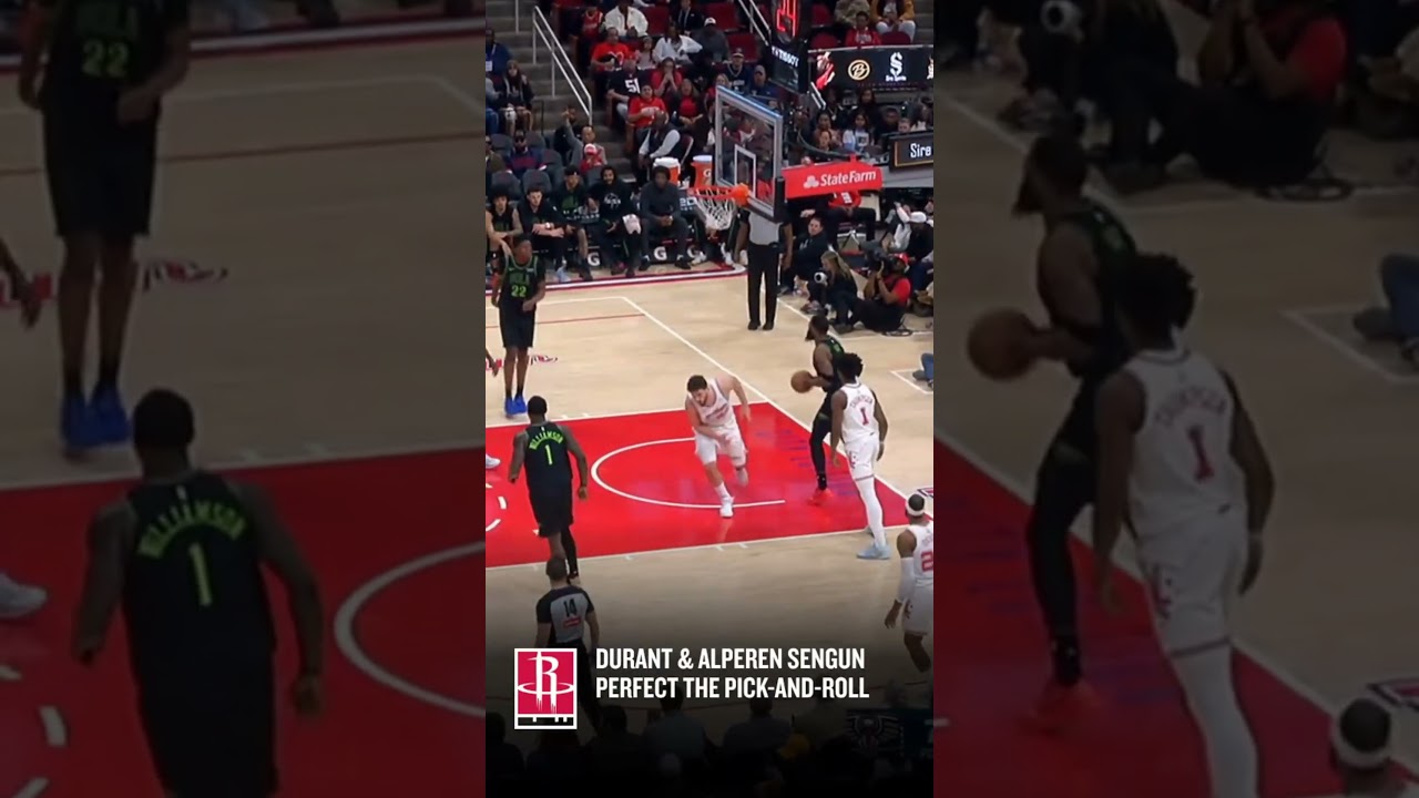 Durant and Sengun pick and roll is unstoppable 🔥 
