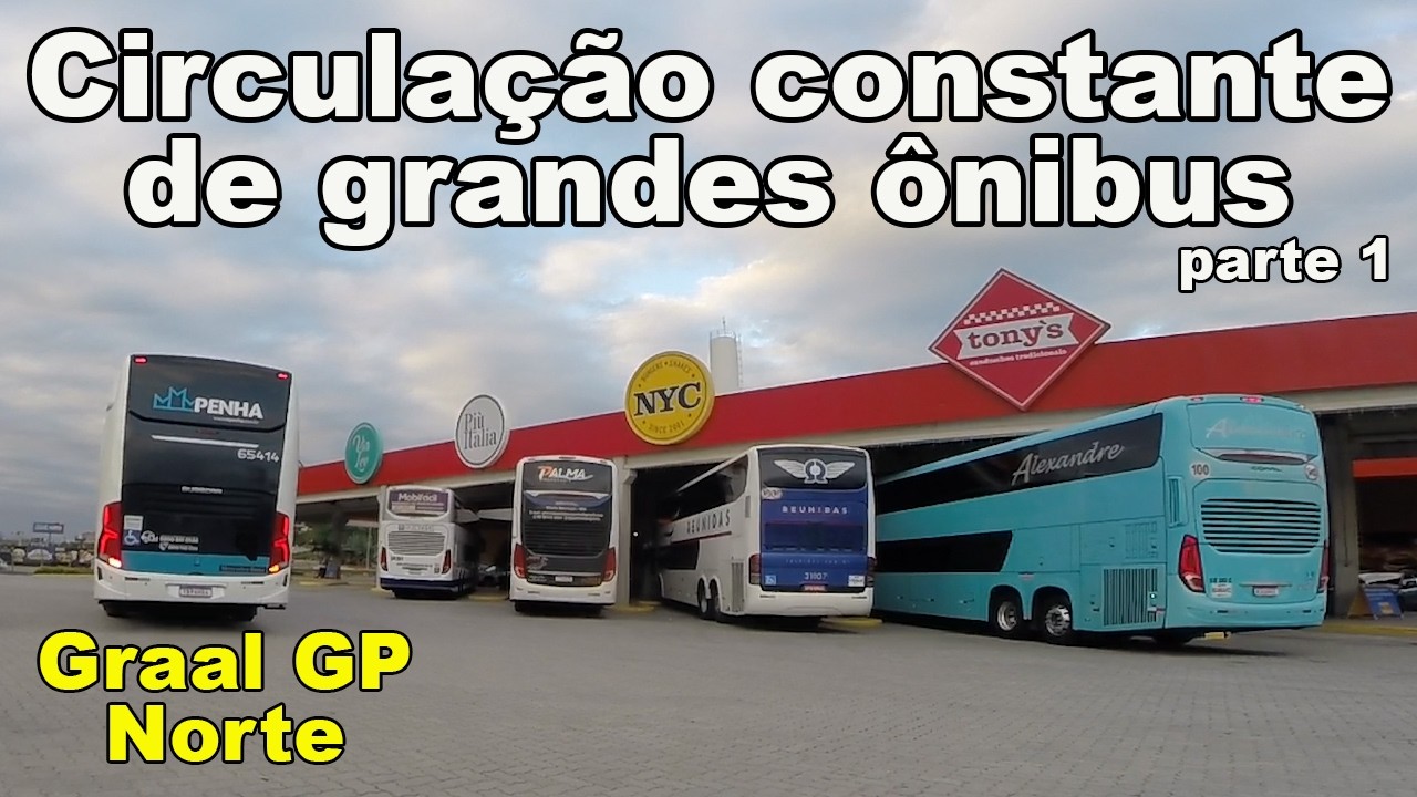 Grande movimento de ônibus no Graal GP Norte em 04-01-26