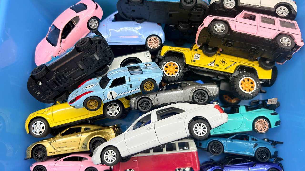 Box Full Of Diecast Model Cars