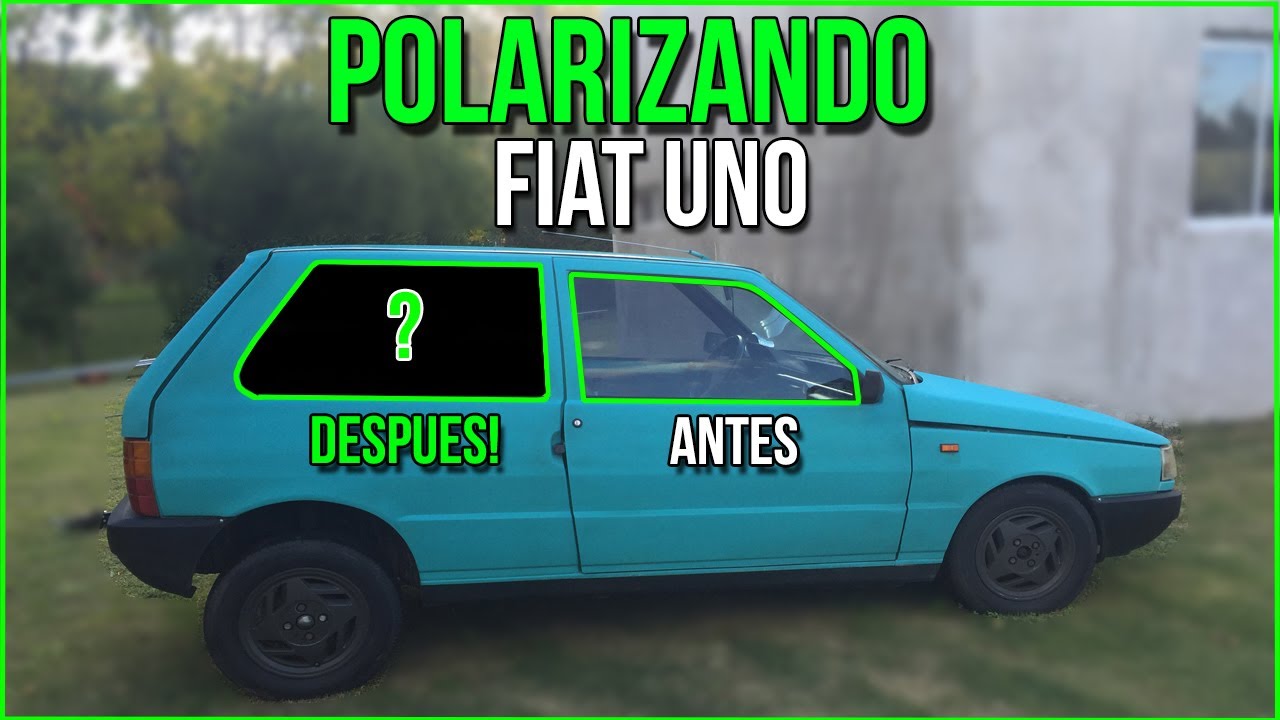Como POLARIZAR un AUTO en CASA | ECONÓMICO y FÁCIL | Fiat Uno