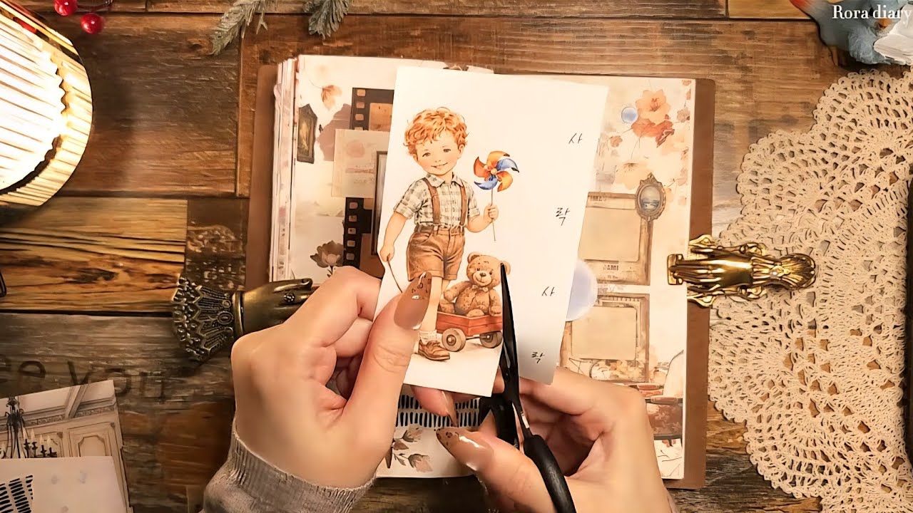 추억의 장난감🧸 | My Toy Story 빈티지 다꾸 vintage journal scrapbooking ASMR