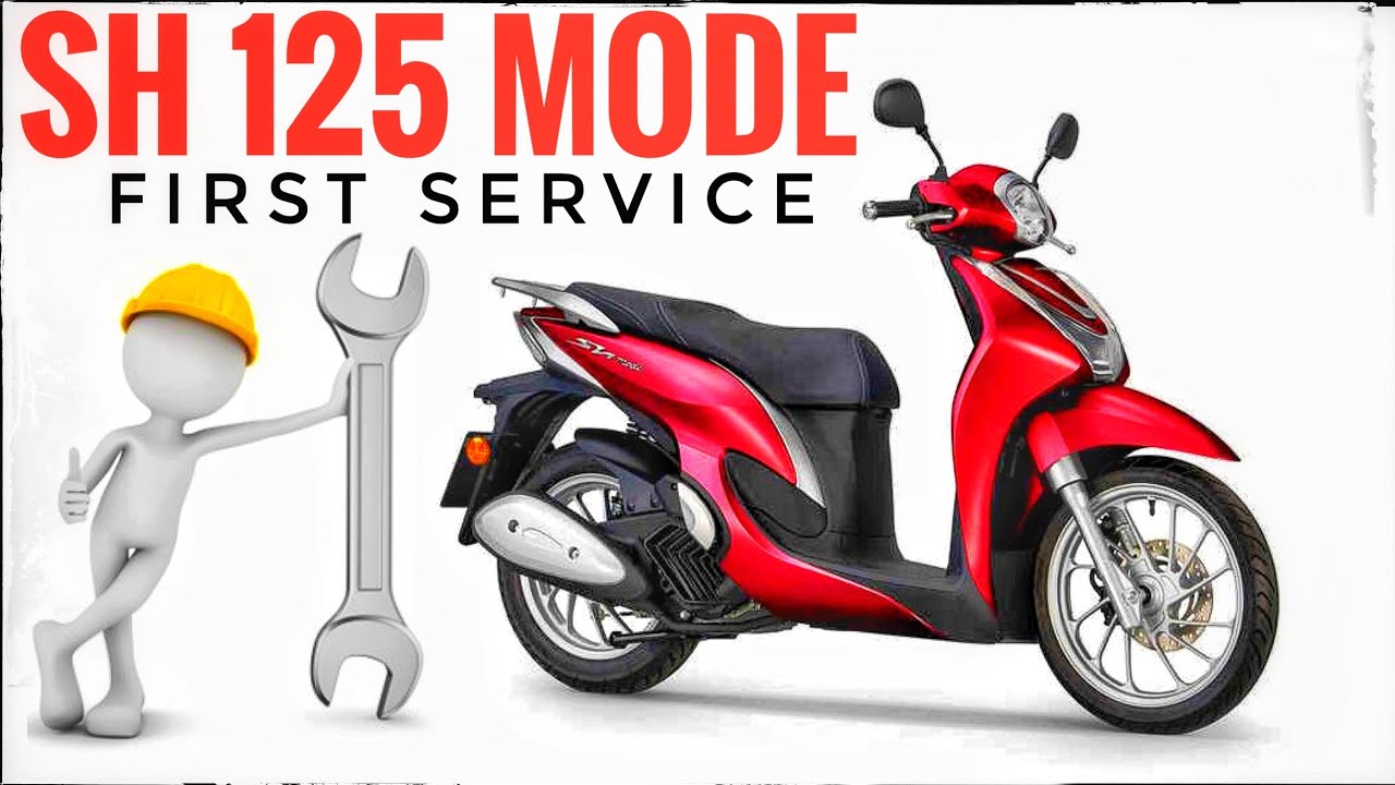Honda SH125 MODE - First Maintenance Service at 1000 Km - Complete Tutorial