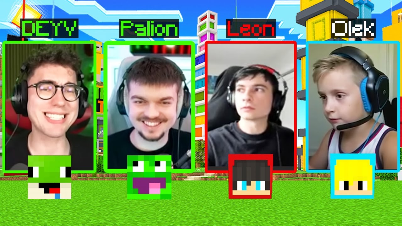 GRAMY Z WŁĄCZONYMI KAMERKAMI w Minecraft! (prawdziwe twarze)