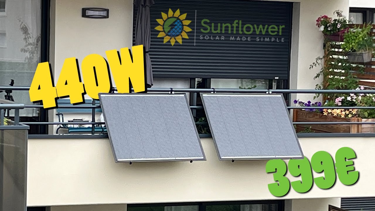 Panneaux solaires Plug'n Play pour balcon / Sunflower Solar
