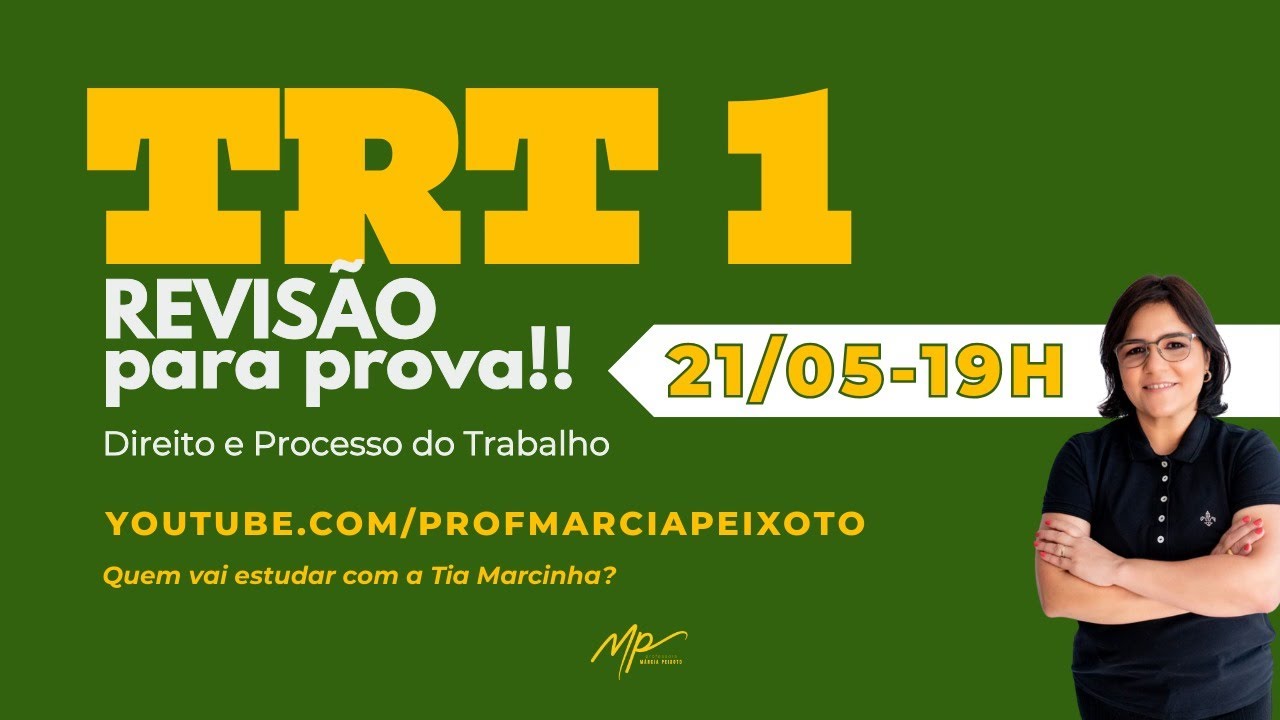 TRT 1 - REVISÃO FINAL - Direito do Trabalho e Processo do Trabalho