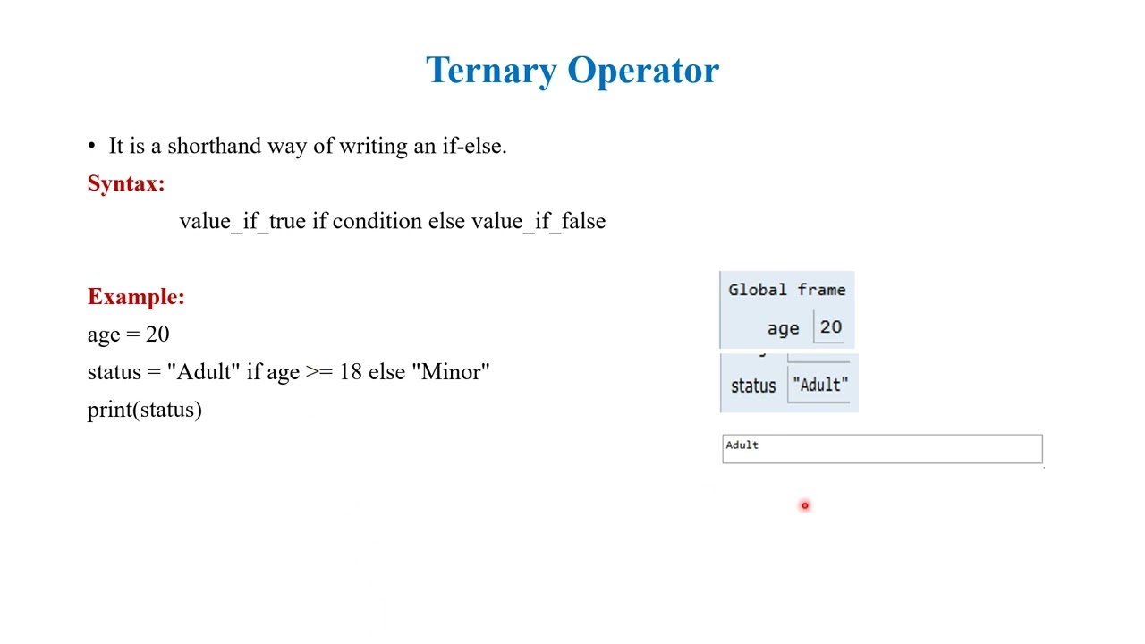 Conditional & Looping Statements 1