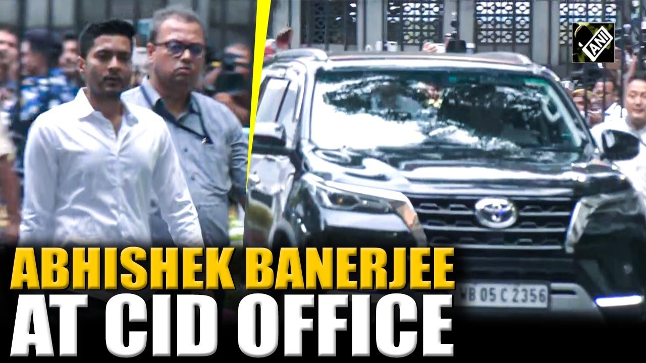 TMC leader Abhishek Banerjee reaches to CID office in Kolkata