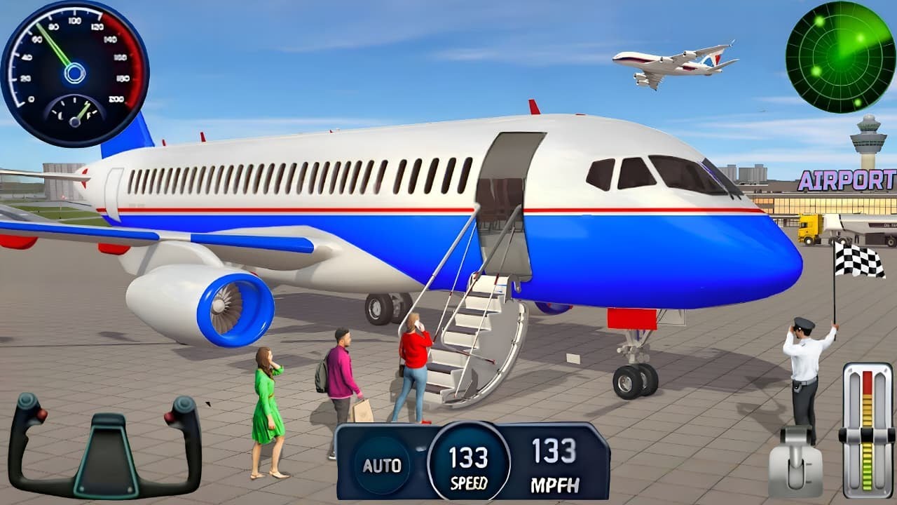 Real Flight Airplane City Pilot Simulator - Plane Boeing Emergency Landing - Android Gameplay