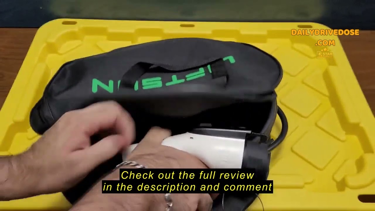 Review Liftsun Level 1+2 EV Charger, 16 Amp 120V or 240V, Portable Electric Vehicle Charger with 21F