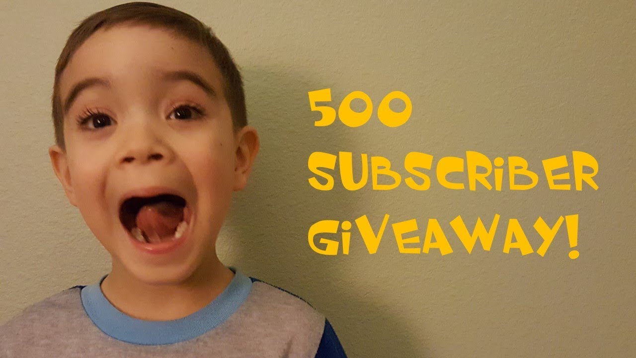 (CLOSED) IT'S FINALLY HERE....500 SUBSCRIBER GIVEAWAY!  Nate's Imagination