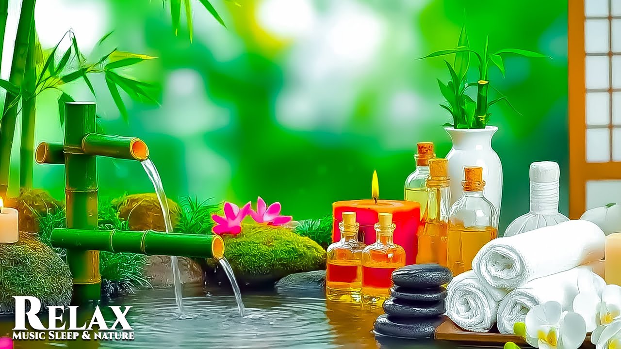 Peaceful Music for Stress Relief 🌿 Calm Anxiety, Relaxing Music & Water Sounds, Spa & Yoga