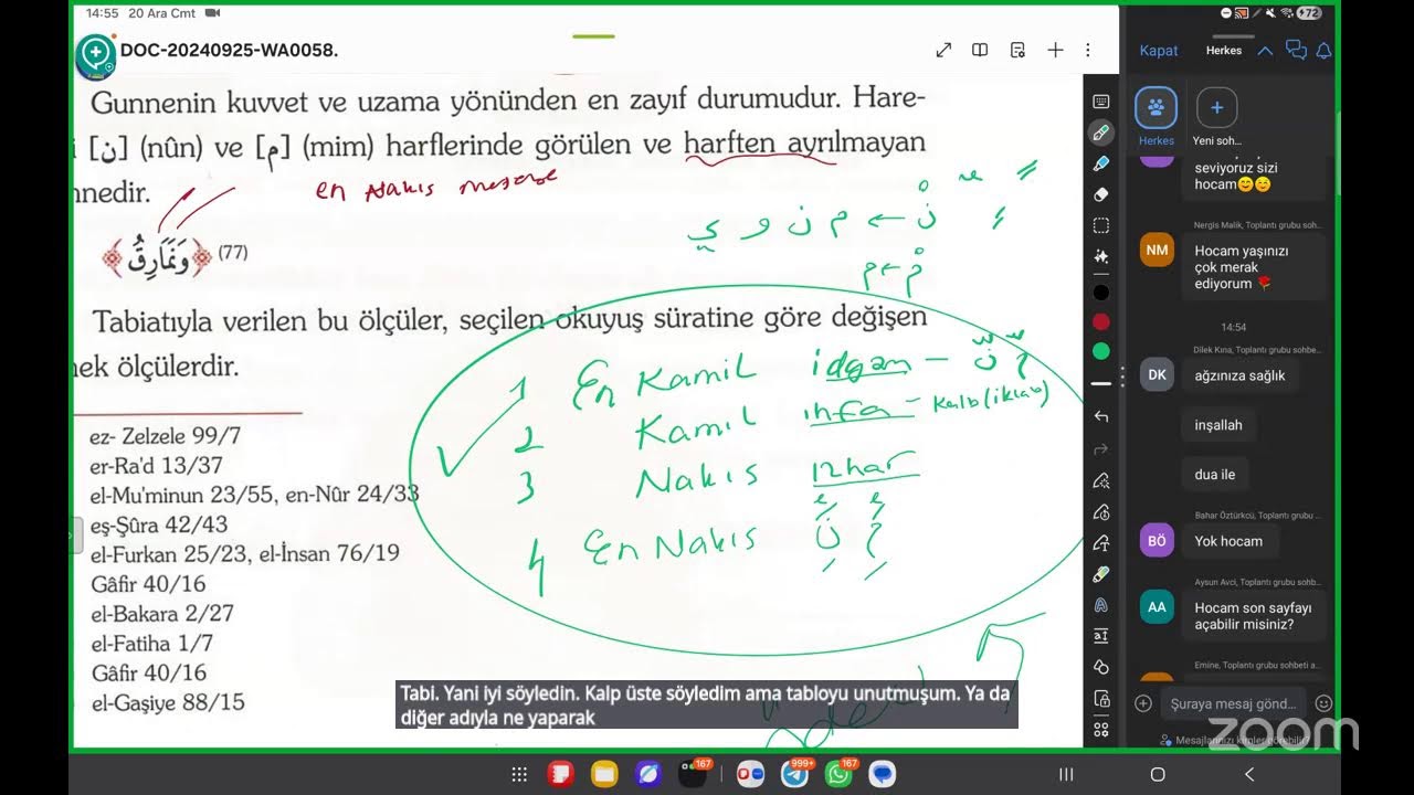 Tecvid 1 gunne sıfat dereceleri ve lahn