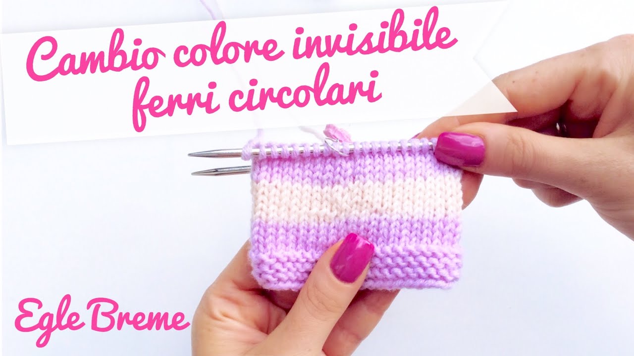 Cambio colore metodo invisibile lavorazione a righe in circolare