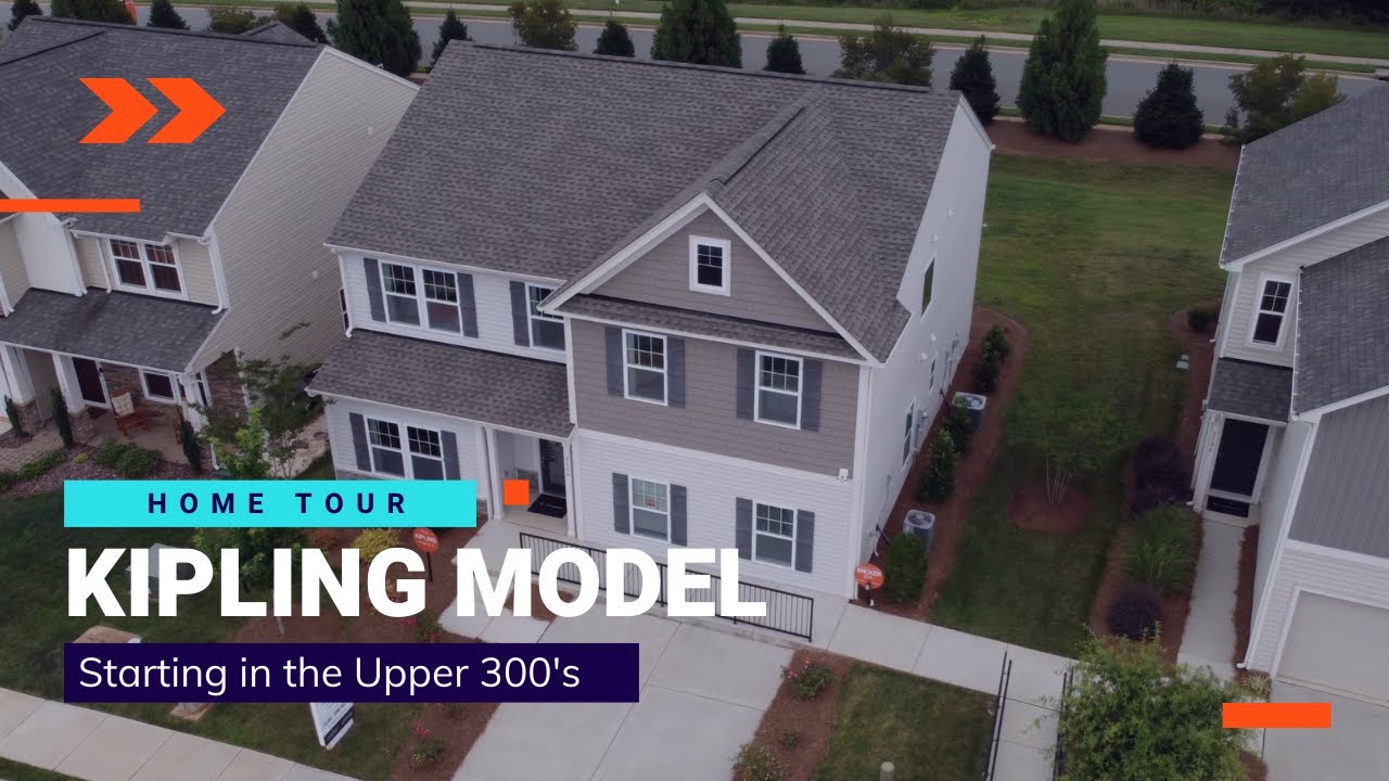 INSIDE A 4 BEDROOM MODEL HOME IN GREENSBORO, NC (NEW CONSTRUCTION WALKTHROUGH)