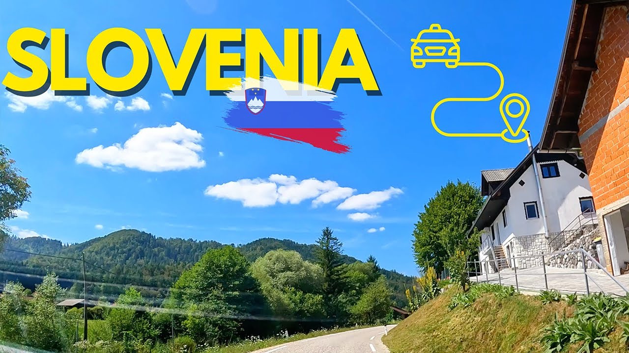 DRIVING IN SLOVENIA 🇸🇮 4K Scenic Road Views with Relaxing Music Slovenian Villages and Forests