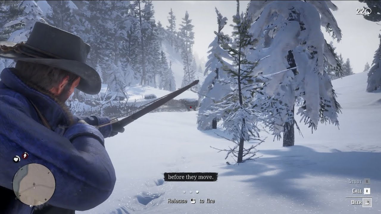 Red Dead Redemption 2 - Hunting Deer Mission - PC Gameplay
