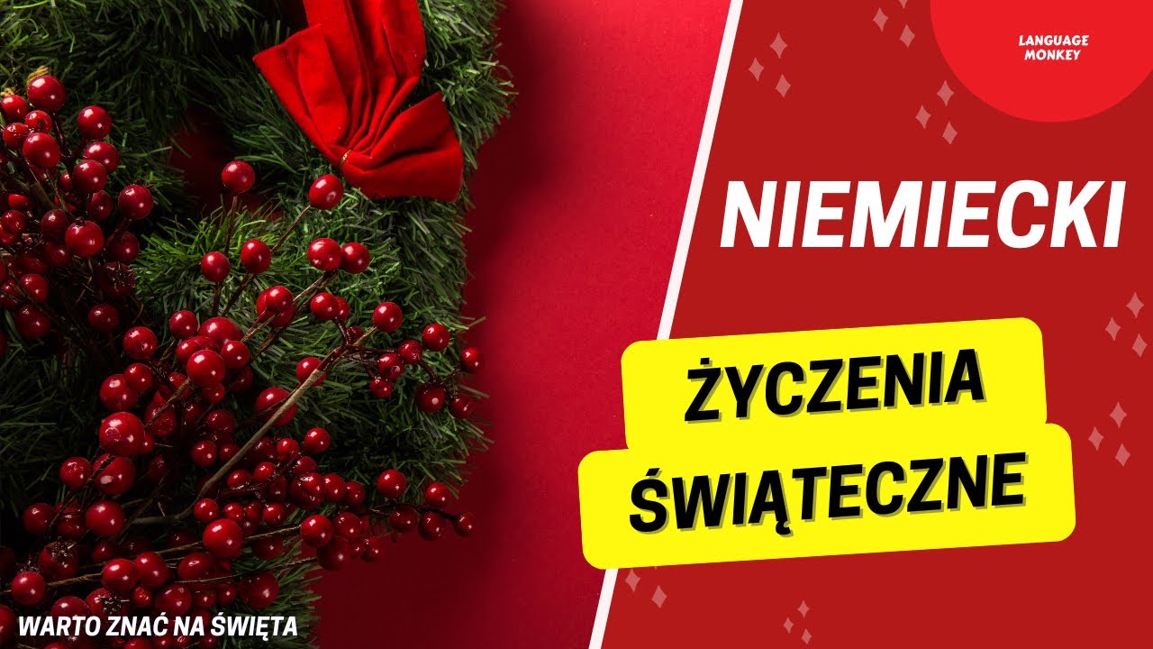 Nauka Języka NIEMIECKIEGO | Co warto znać na święta Bożego Narodzenia? Życzenia po niemiecku.
