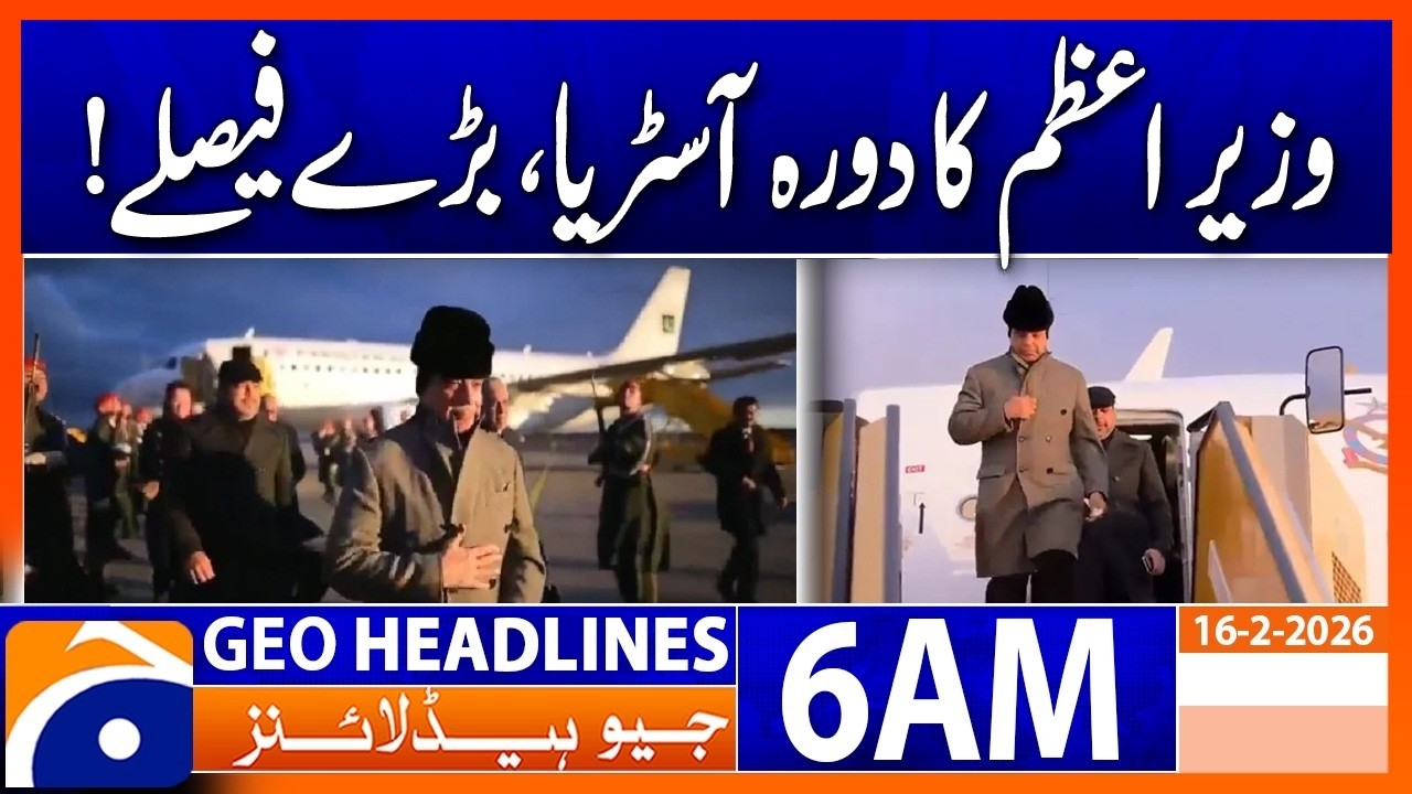 | Headlines Geo News 6 AM | 16th Feb 2026