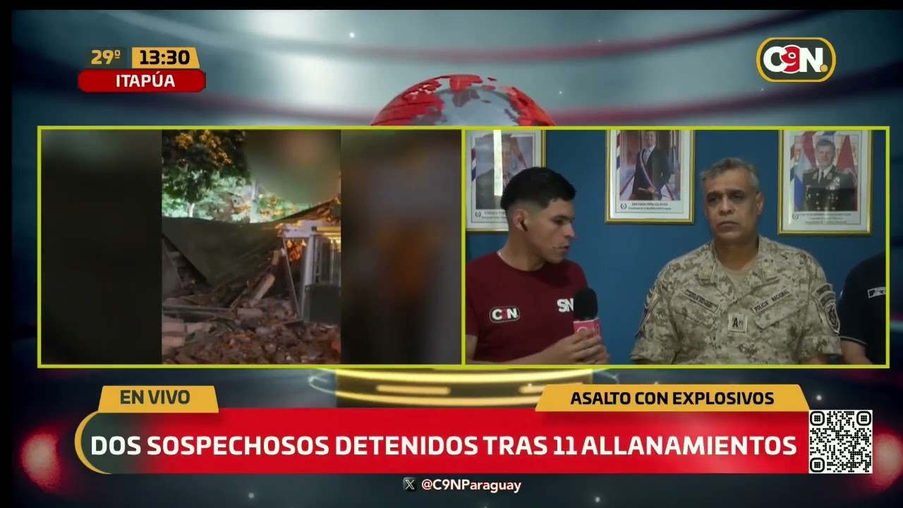 Dos sospechosos detenidos tras 11 allanamientos