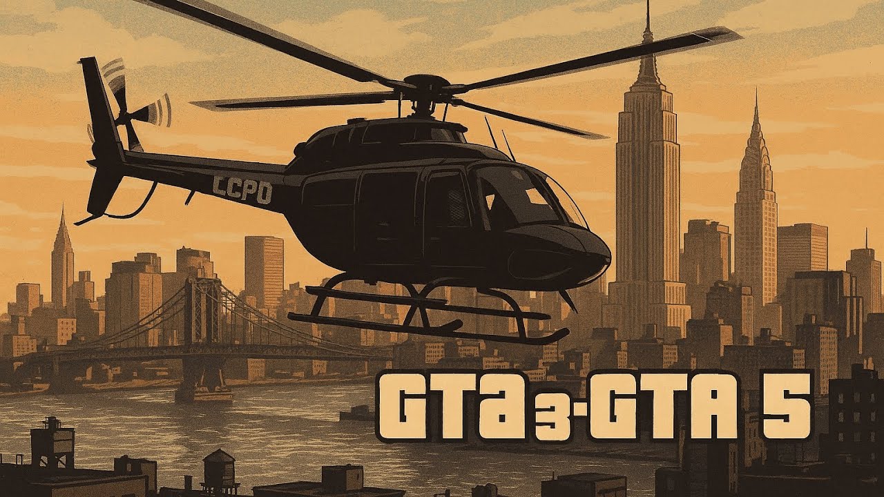 Evolution of helicopters in gta games