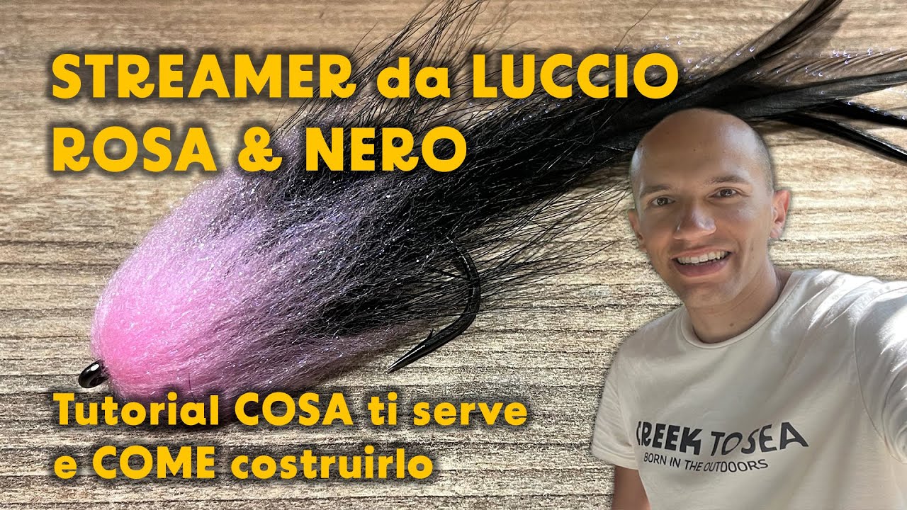 Streamer per pesca a mosca al LUCCIO ecco COME costruirlo COSA serve tutorial dettagliato dressing