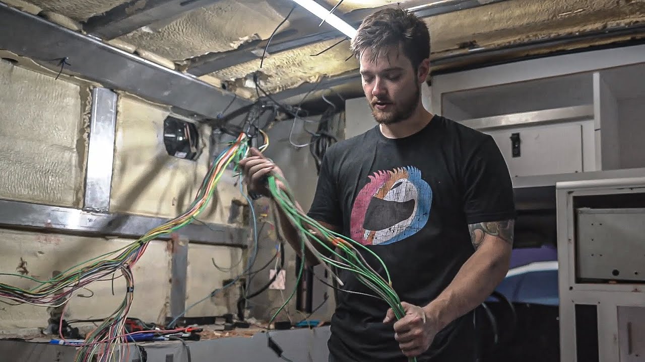 Removing 100+ POUNDS OF WIRE From our Ambulance | #VanLife