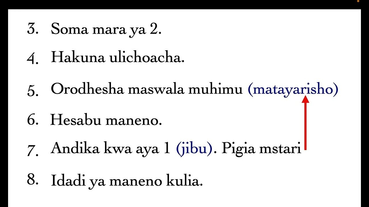 ufupisho | muhtasari wa ufupisho |
