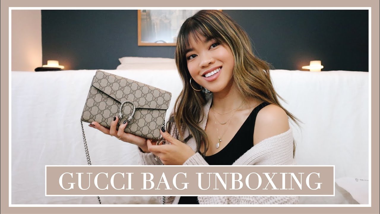 Unboxing my new Gucci Dionysus GG Supreme Wallet on Chain bag! Ordering from The RealReal
