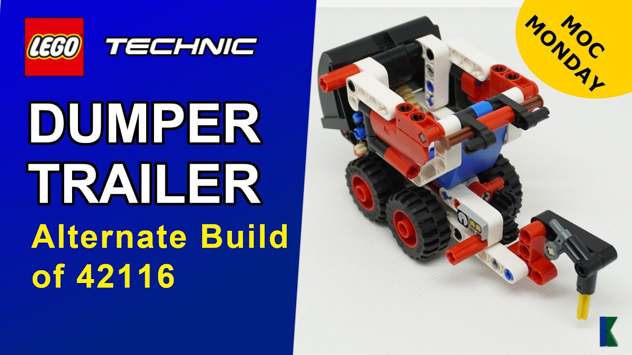 Dumper Trailer | Moc by LittleThomas | Stop Motion Build | 42116 alternate build