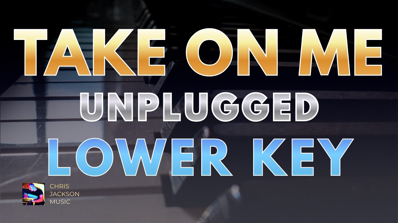 A-ha - Take On Me (Unplugged) - Lower Key (-2) Piano & Cello Acoustic Karaoke / Backing Track