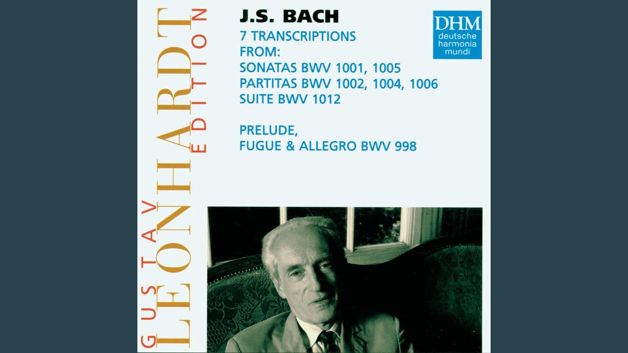 Partita in G minor for harpsichord after partita in D minor, BWV 1004 for violin solo: Ciaccona