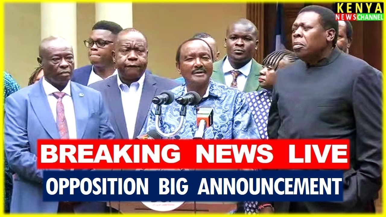 LIVE - Gachagua, Matiangi and Kalonzo addressing the Nation on Finance Bill 2026